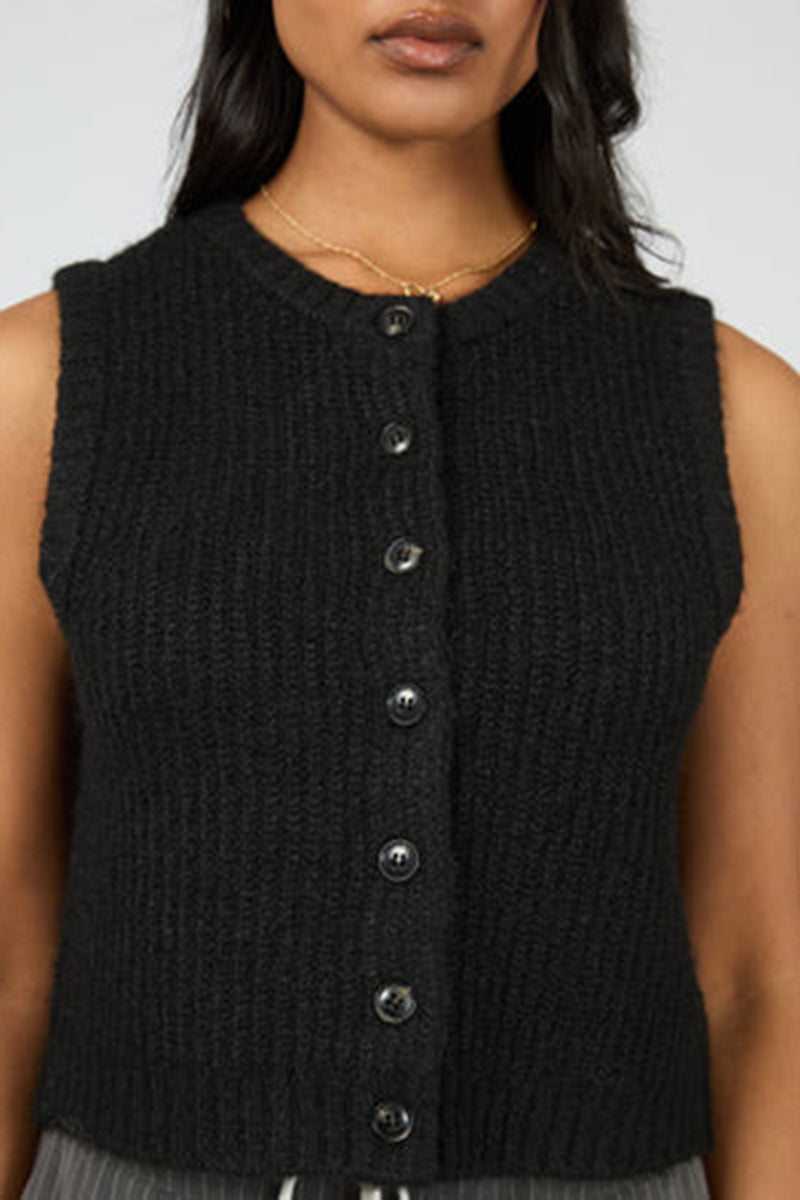 Buy Women's ALL ABOUT EVE Aya Knit Vest Black — free download