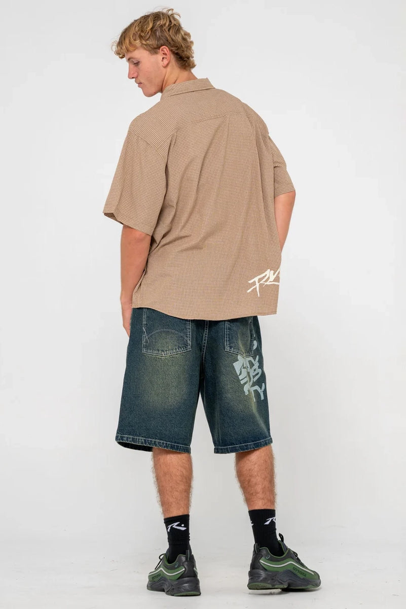 Rusty Hoodus Check Short Sleeve Shirt