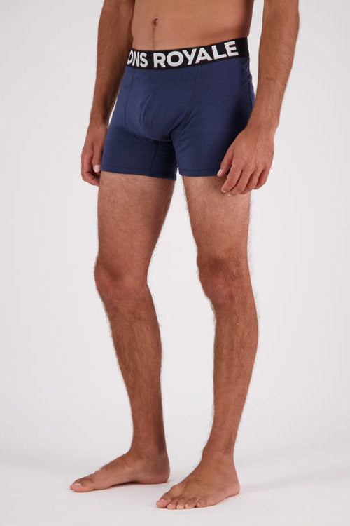 MONS ROYALE Mens Hold 'Em Shorty Boxer Midnight