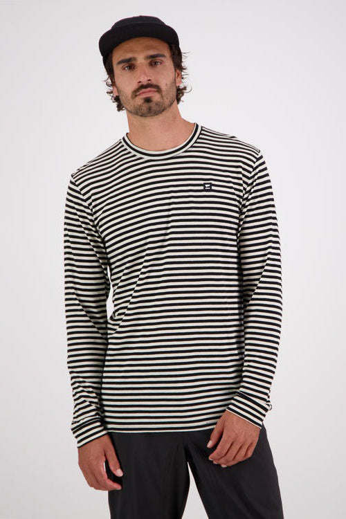 MONS ROYALE Mens Icon Ls Mr Stripe