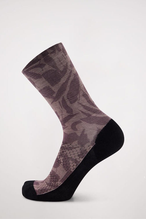 MONS ROYALE Unisex Atlas Crew Sock Digital Shale Fragments