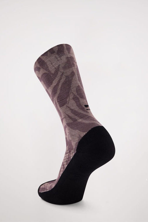 MONS ROYALE Unisex Atlas Crew Sock Digital Shale Fragments