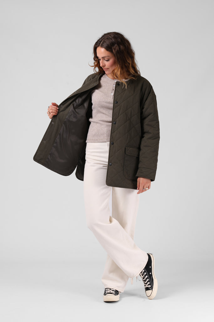RPM Quilted Jacket Forest