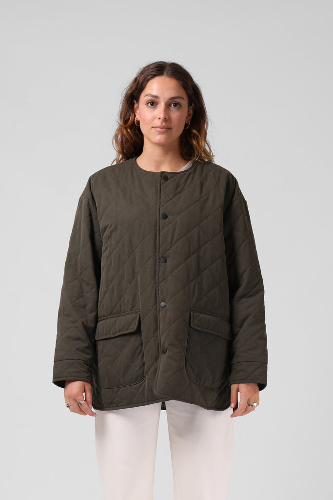 RPM Quilted Jacket Forest