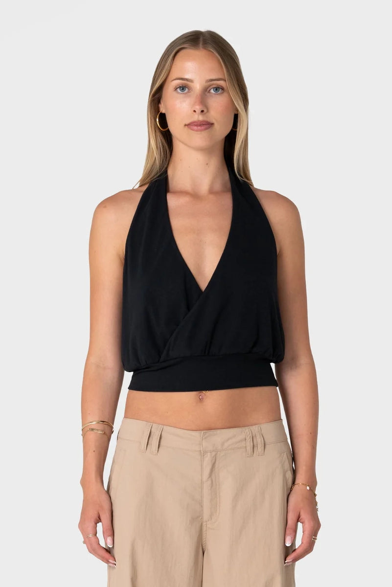 RUSTY Honey Halter Top Black – Corner Store Wanaka