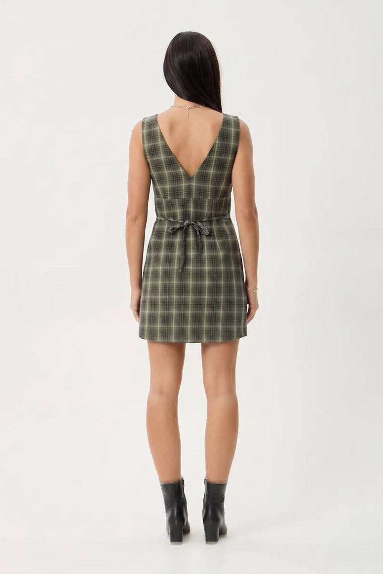 AFENDS Jonah Mini Dress Deep Olive Check – Corner Store Wanaka AFENDS Jonah Mini Dress Deep Olive Check – Corner Store Wanaka