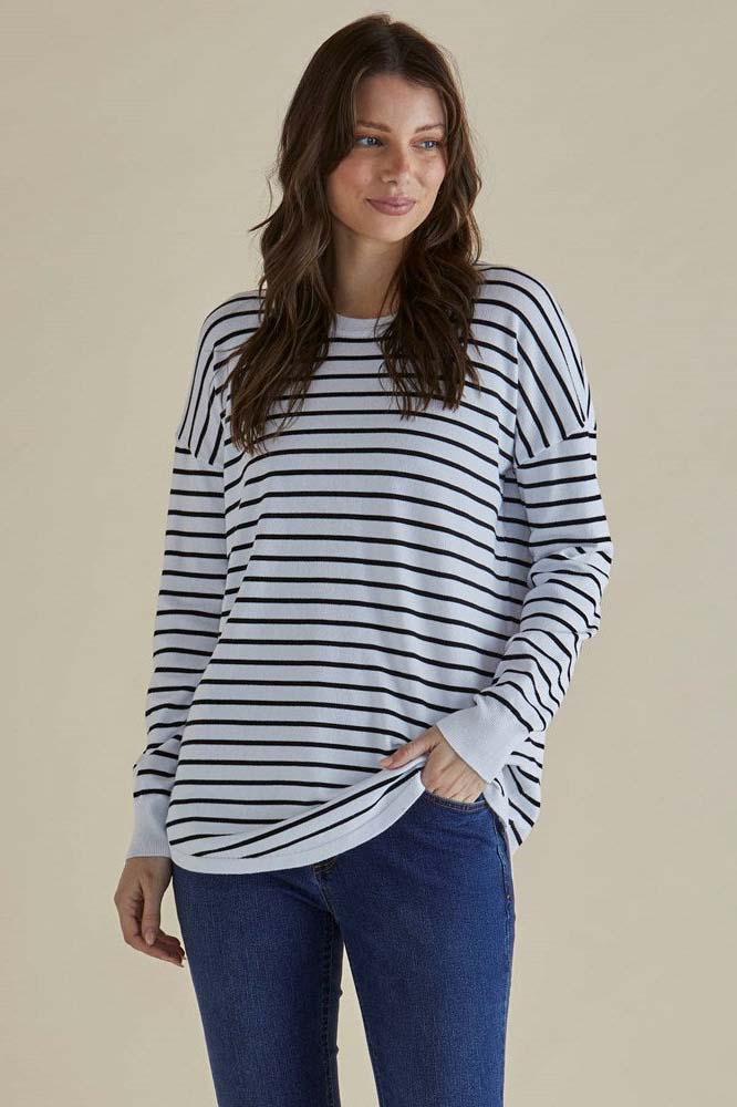 Buy Women's BETTY BASICS Sophie Knit Jumper Monochrome Stripe