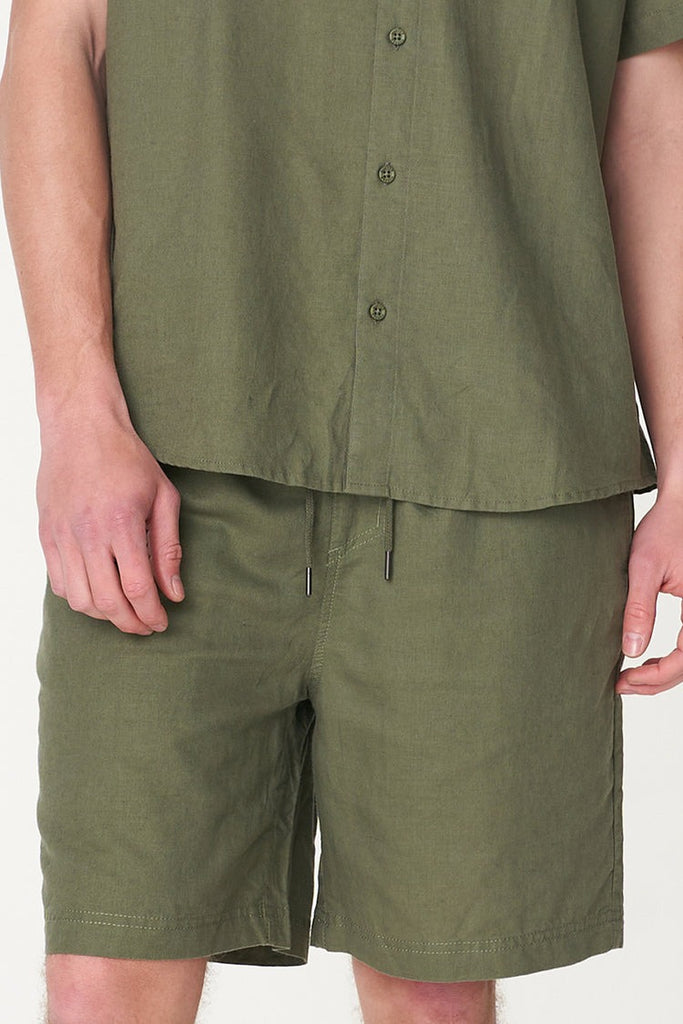 HUFFER Lin In Relax Short Khaki