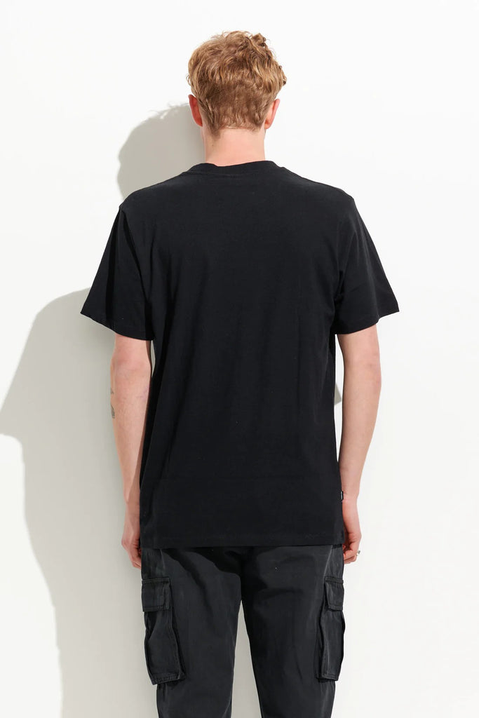 MISFIT Surfing Sucks 50 50 Regular Tee Pitch Black