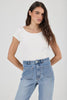 Rolla’s Sailor Long Jean Cleo Surrender super high rise wide leg jeans front view