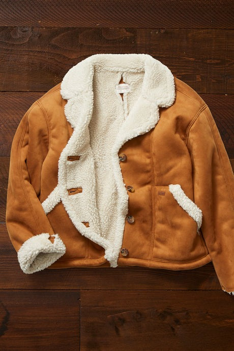 BRIXTON Reserve W Shearling Jacket Caramel