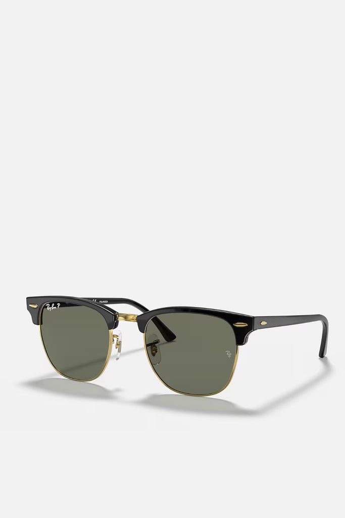 RAY-BAN 3016 901 58 55 Clubmaster Black G15 Green