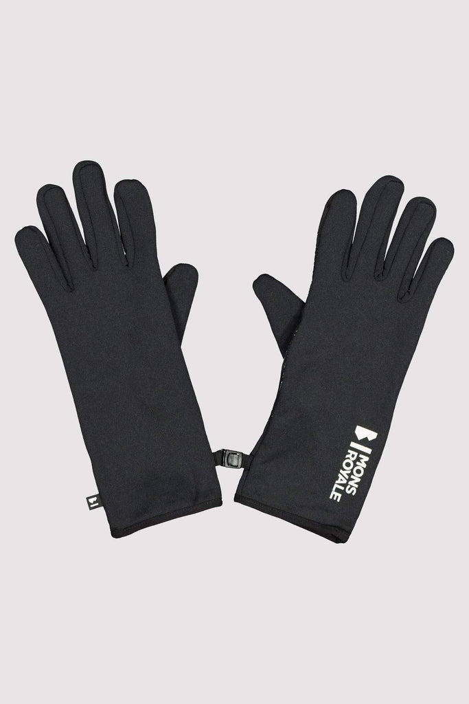 MONS ROYALE Unisex Amp Wool Fleece Glove Black Outer