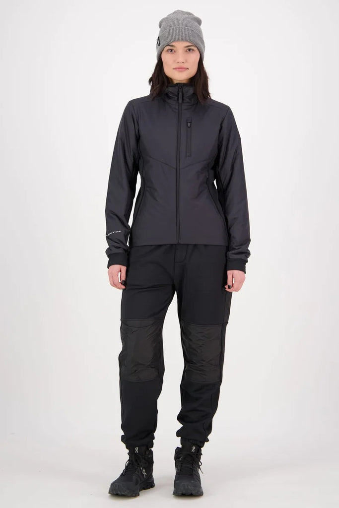 MONS ROYALE Womens Arete Wool Insulation Hood Black