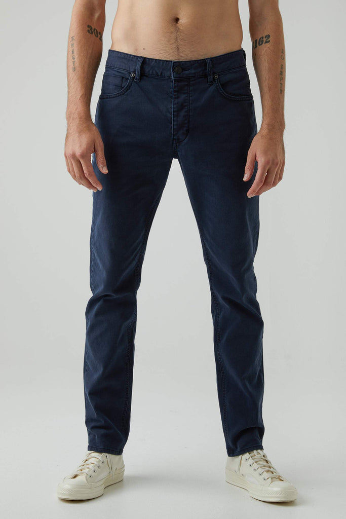 NEUW Lou Slim Twill Navy Front