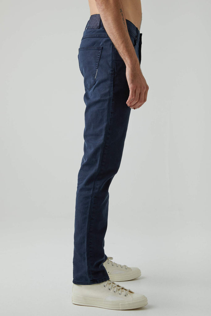NEUW Lou Slim Twill Navy Side