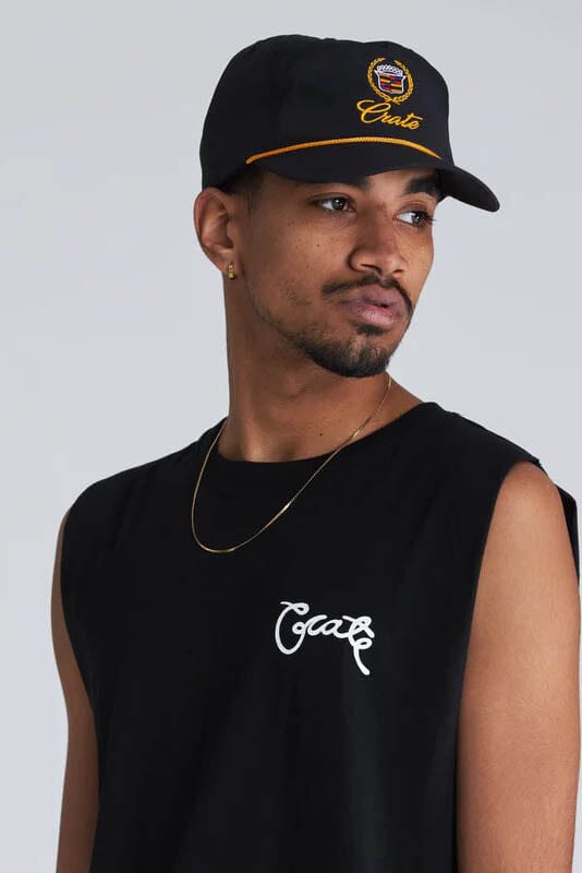 CRATE Bootleg Caddy Cap Black