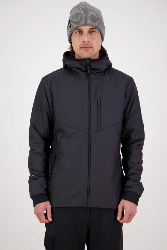 MONS ROYALE Mens Arete Wool Insulation Hood Black