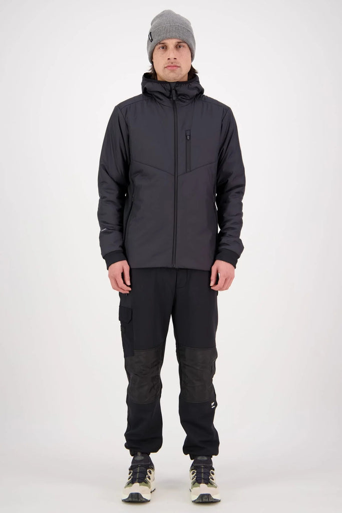 MONS ROYALE Mens Arete Wool Insulation Hood Black