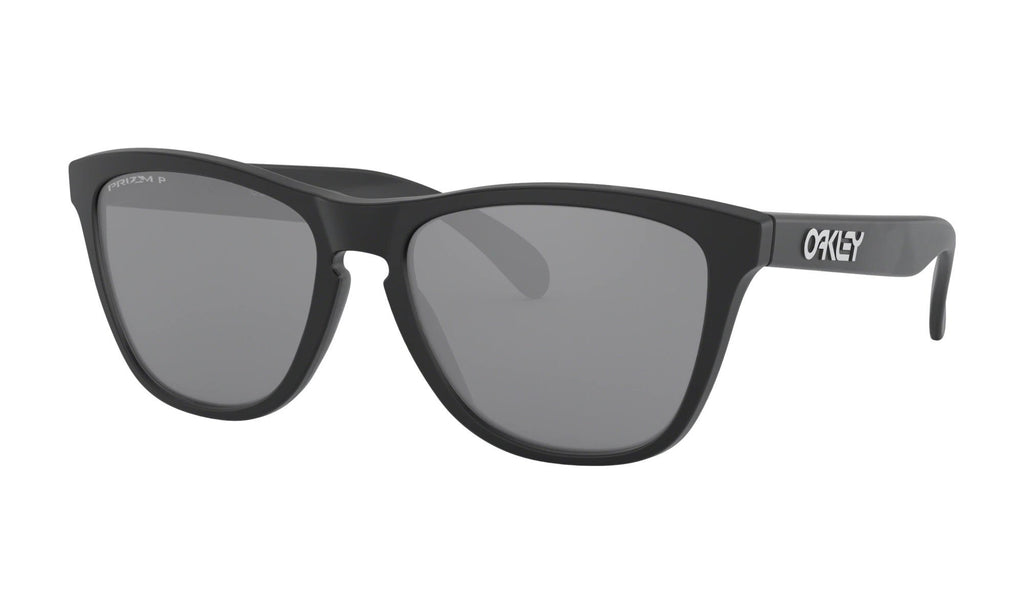 Oakley Frogskins Matte Black Prizm Black Polarised Front Angle