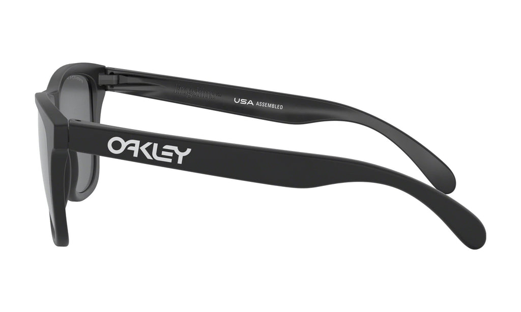 Oakley Frogskins Matte Black Prizm Black Polarised Side